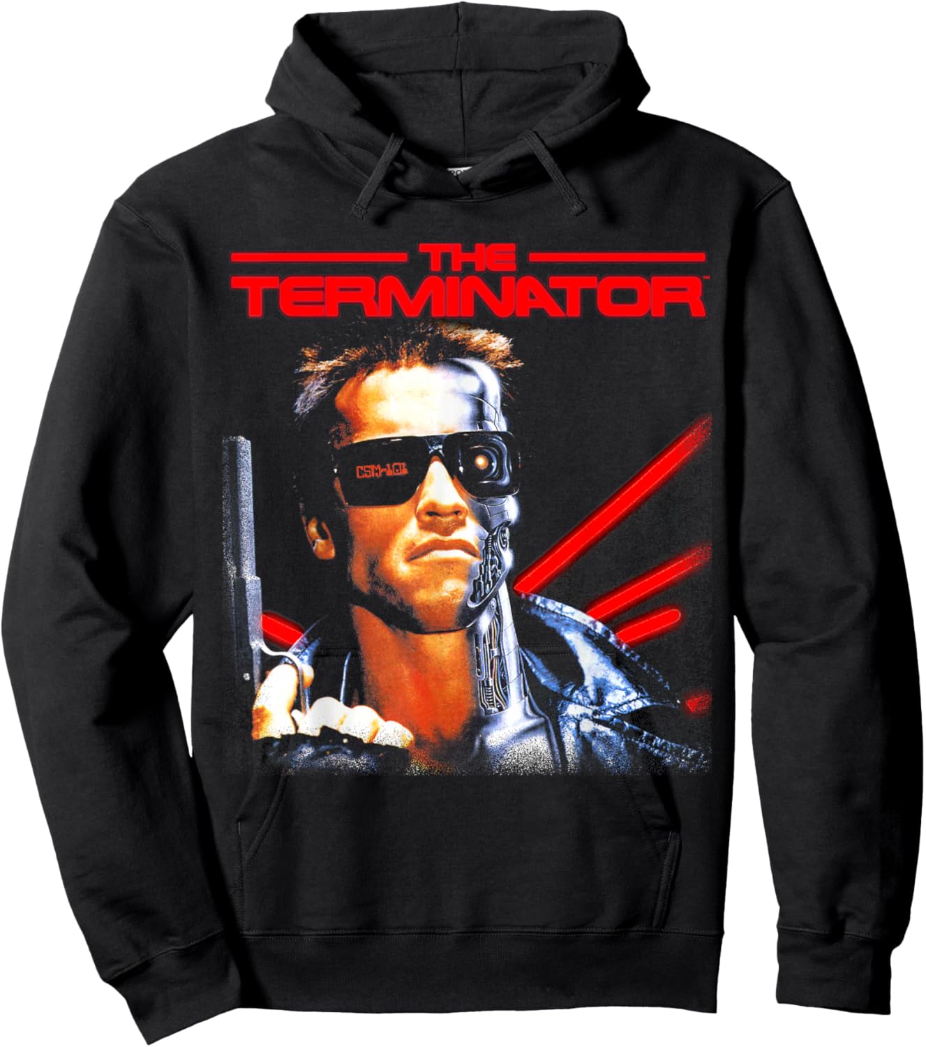 The Terminator Classic Movie Cybernetic Gamer Sci-Fi Film Hoodie - Hoodie | Black