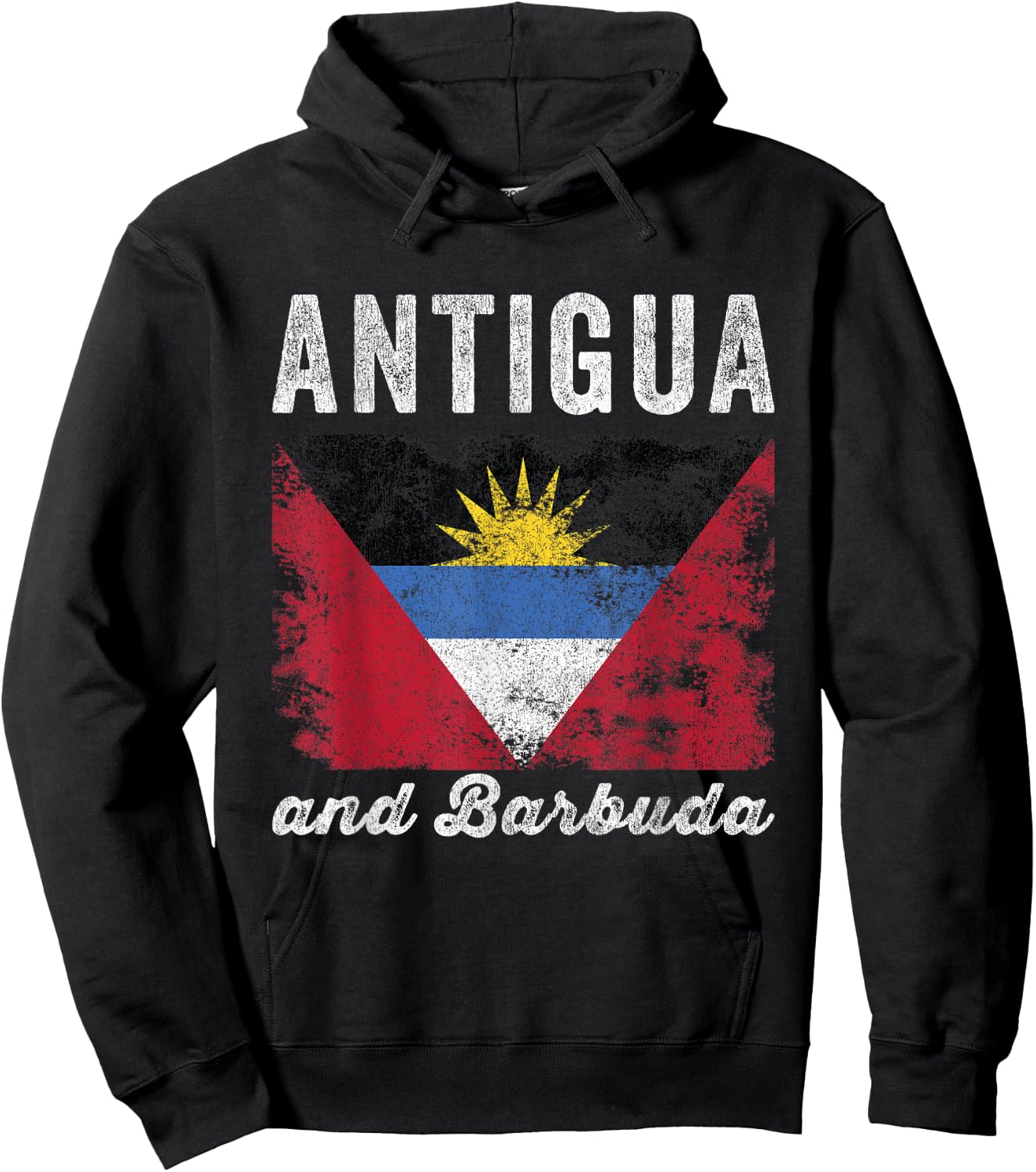 Antigua and barbuda Flag - Men Women Kids - Antiguan Flag Hoodie - Hoodie | Black