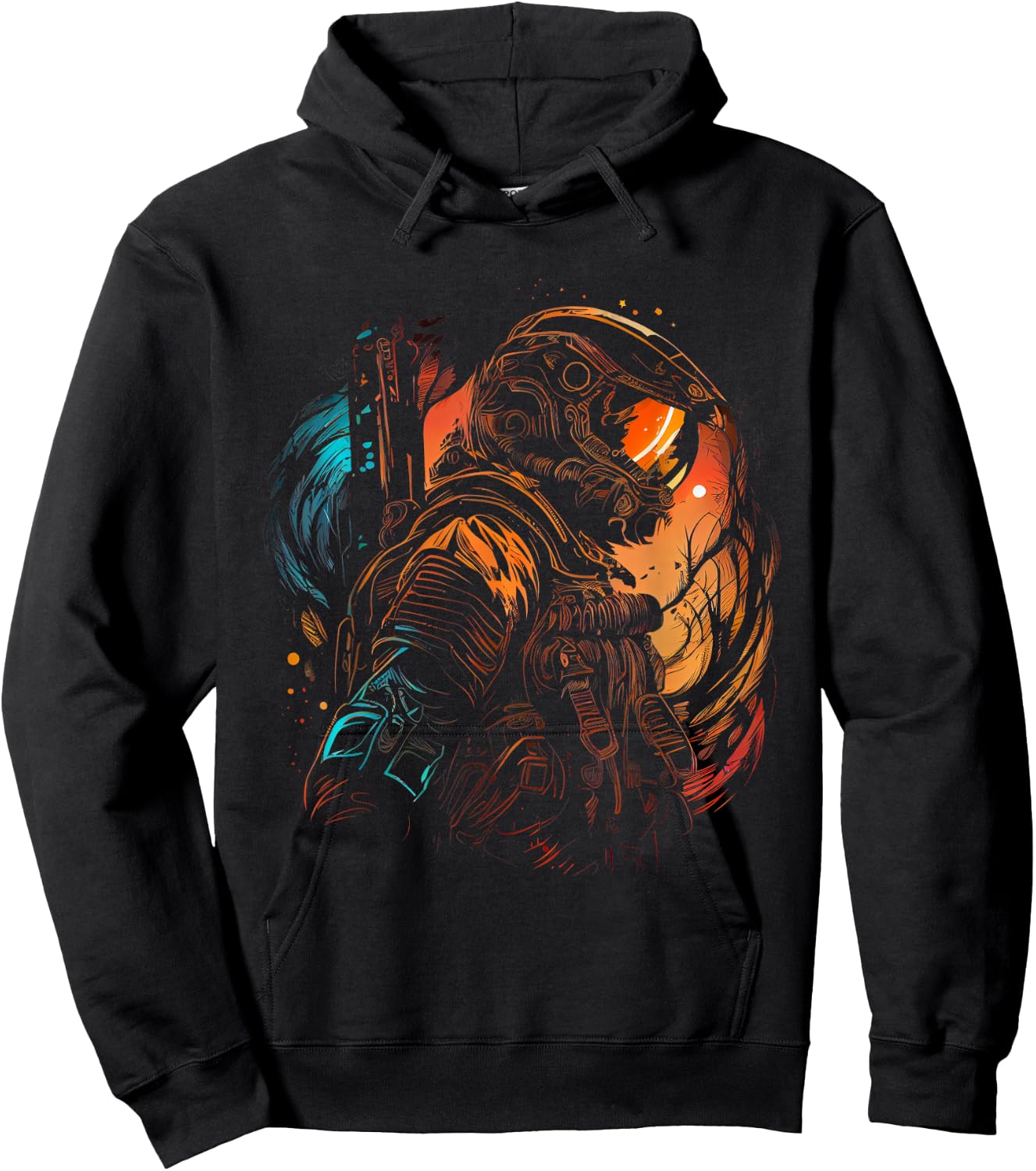 Astronaut Space Solar System Planets Astronaut Hoodie - Hoodie | Black