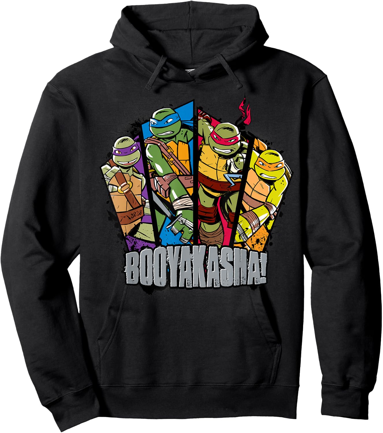 Teenage Mutant Ninja Turtles Booyakasha! Group Hoodie - Hoodie | Black