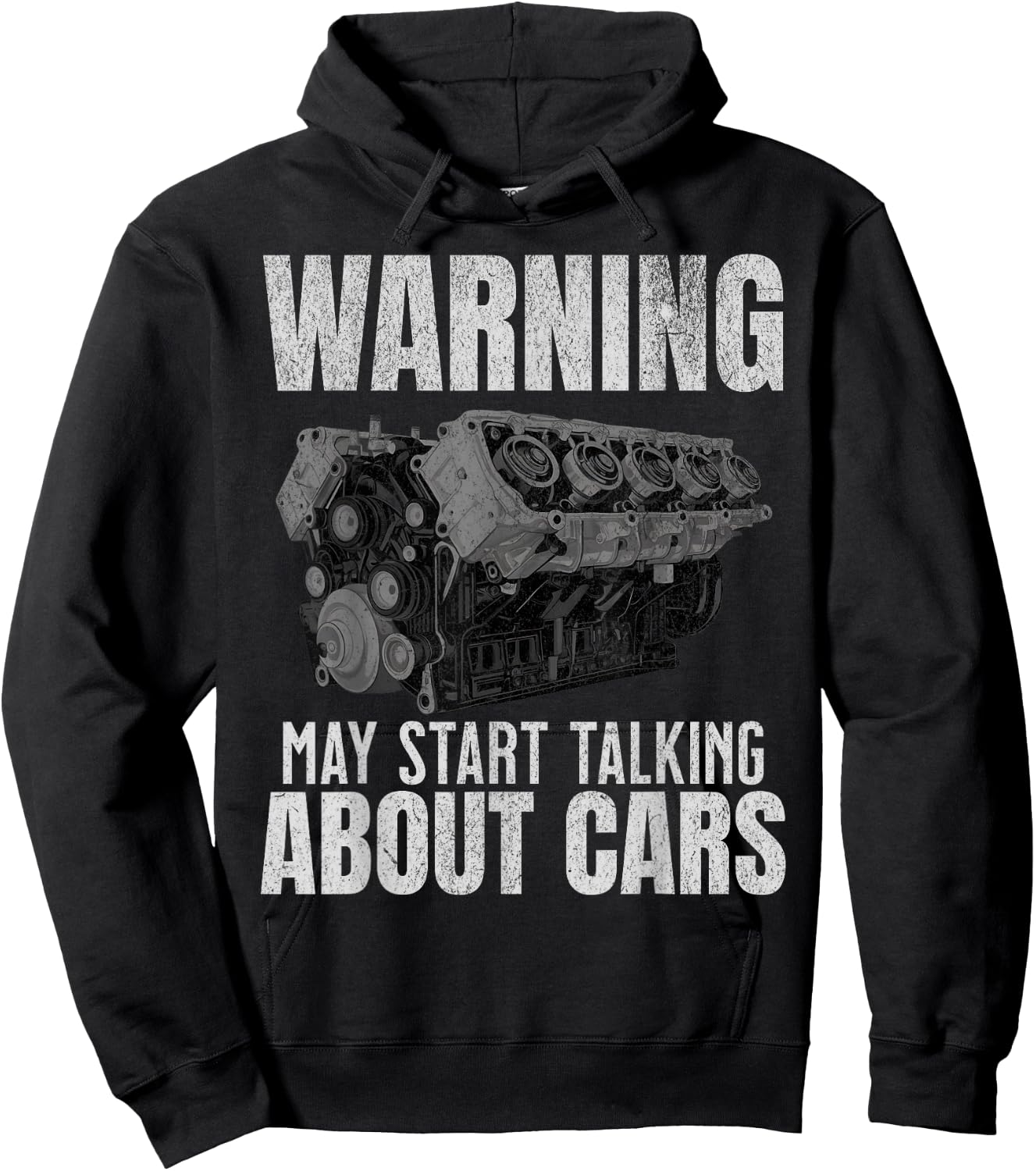 Funny Mechanic Engine Block Car Auto Repair Garage Hoodie - Hoodie | Black