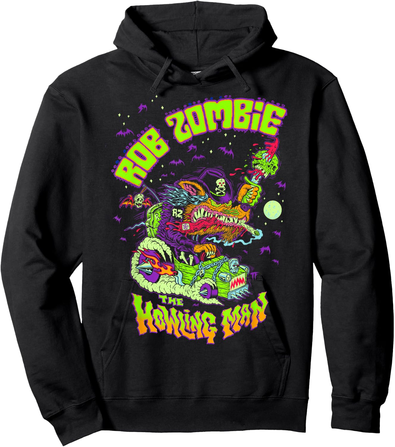 Rob Zombie – Big Howling Hoodie - Hoodie | Black