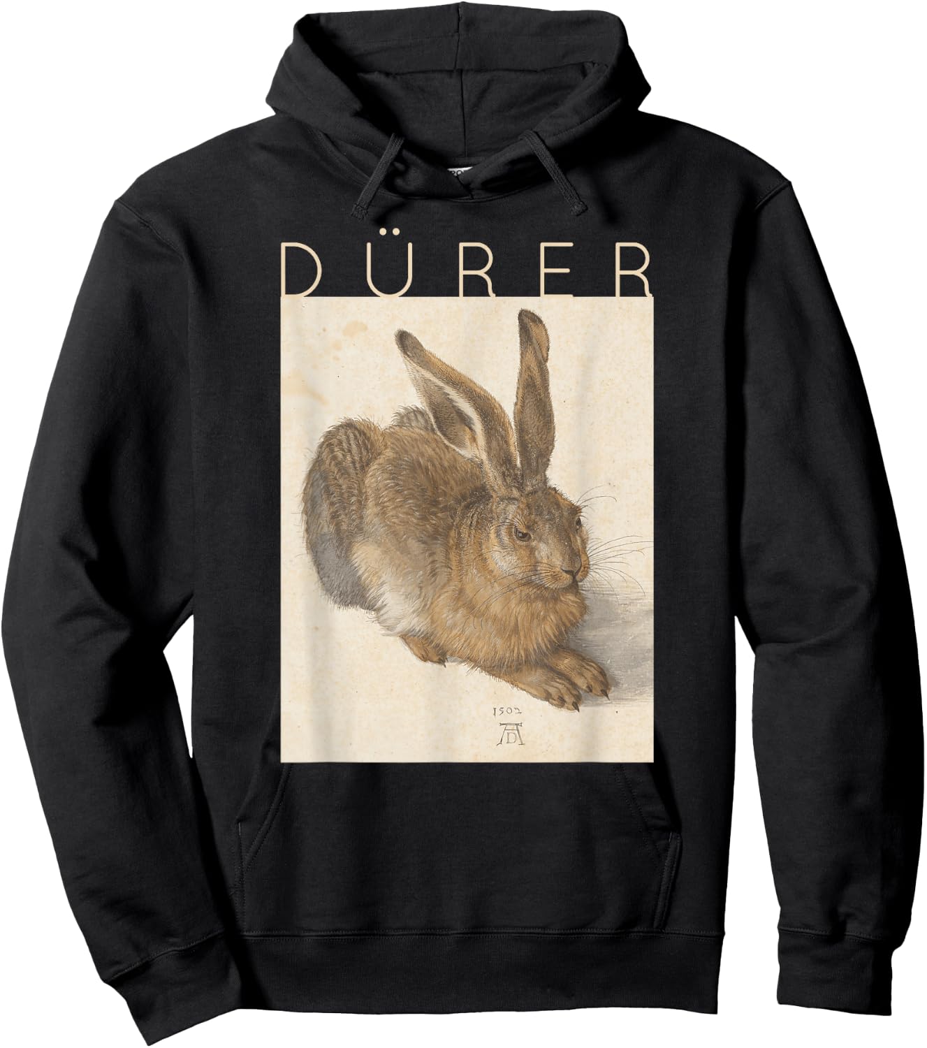 Albrecht Dürer Young Hare Bunny Rabbit Easter Hoodie - Hoodie | Black