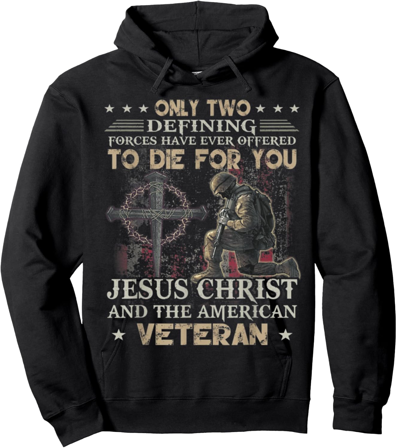 Only two defining forces have ever offered to die Hoodie - Hoodie | Black