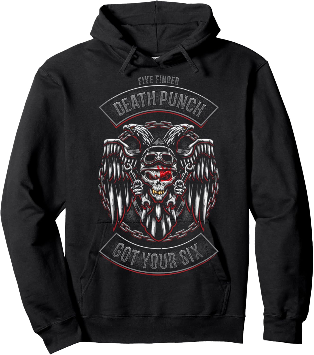 5FDP - Biker Badge - Got Your Six Hoodie - Hoodie | Black