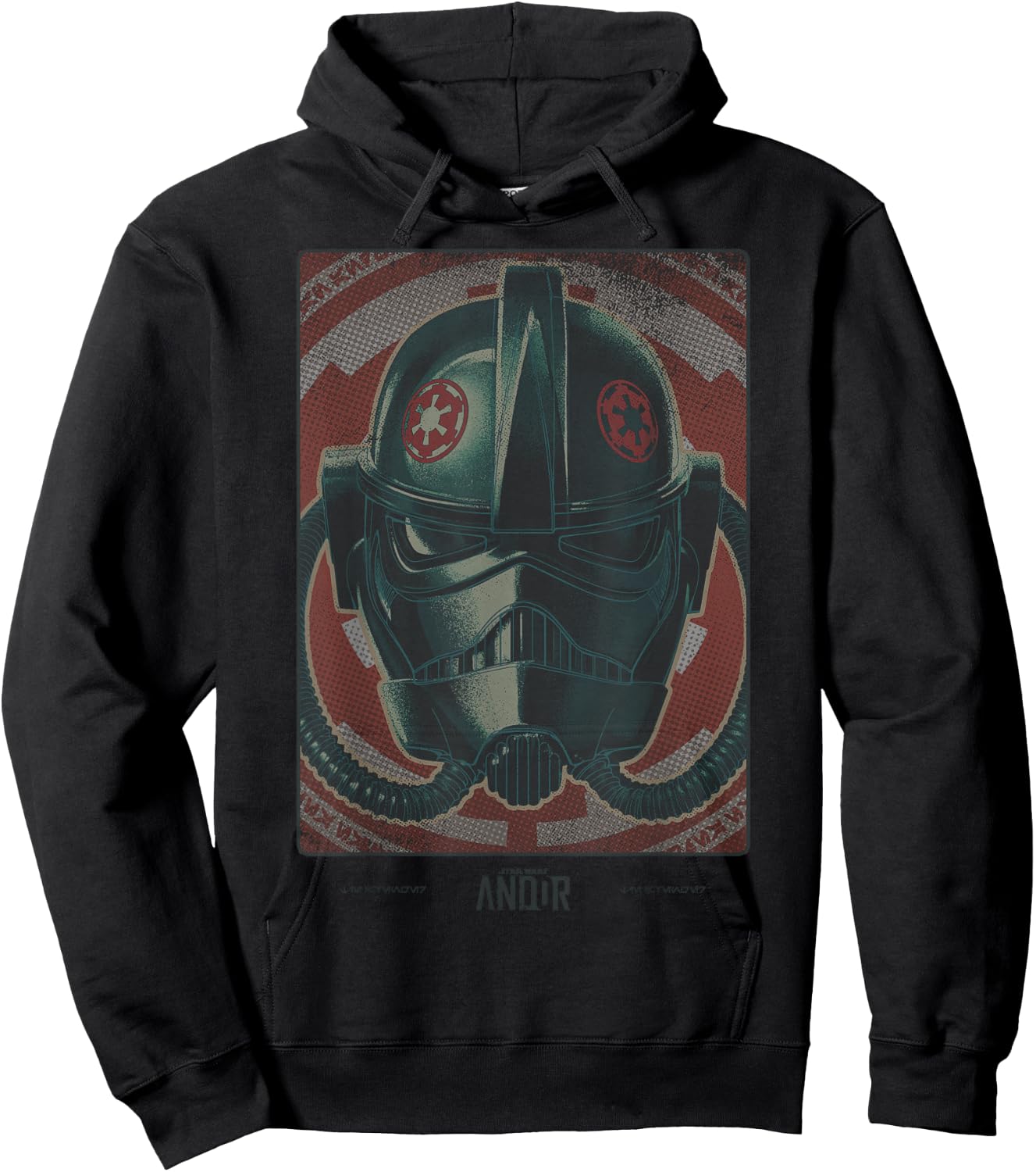 Star Wars Andor Imperial Pilot Helmet Badge Hoodie - Hoodie | Black