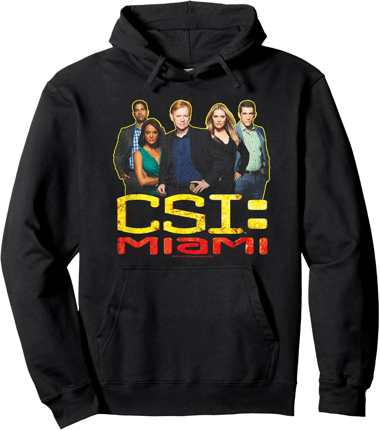 CSI: Miami The Cast In Black Hoodie - Hoodie | Black