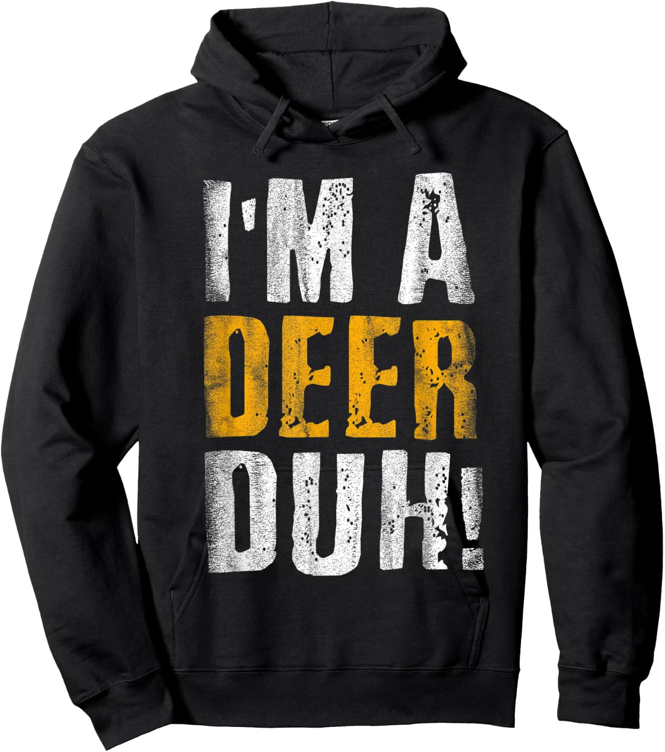 I'm A Deer Duh! Funny Halloween Party Costume Hoodie - Hoodie | Black
