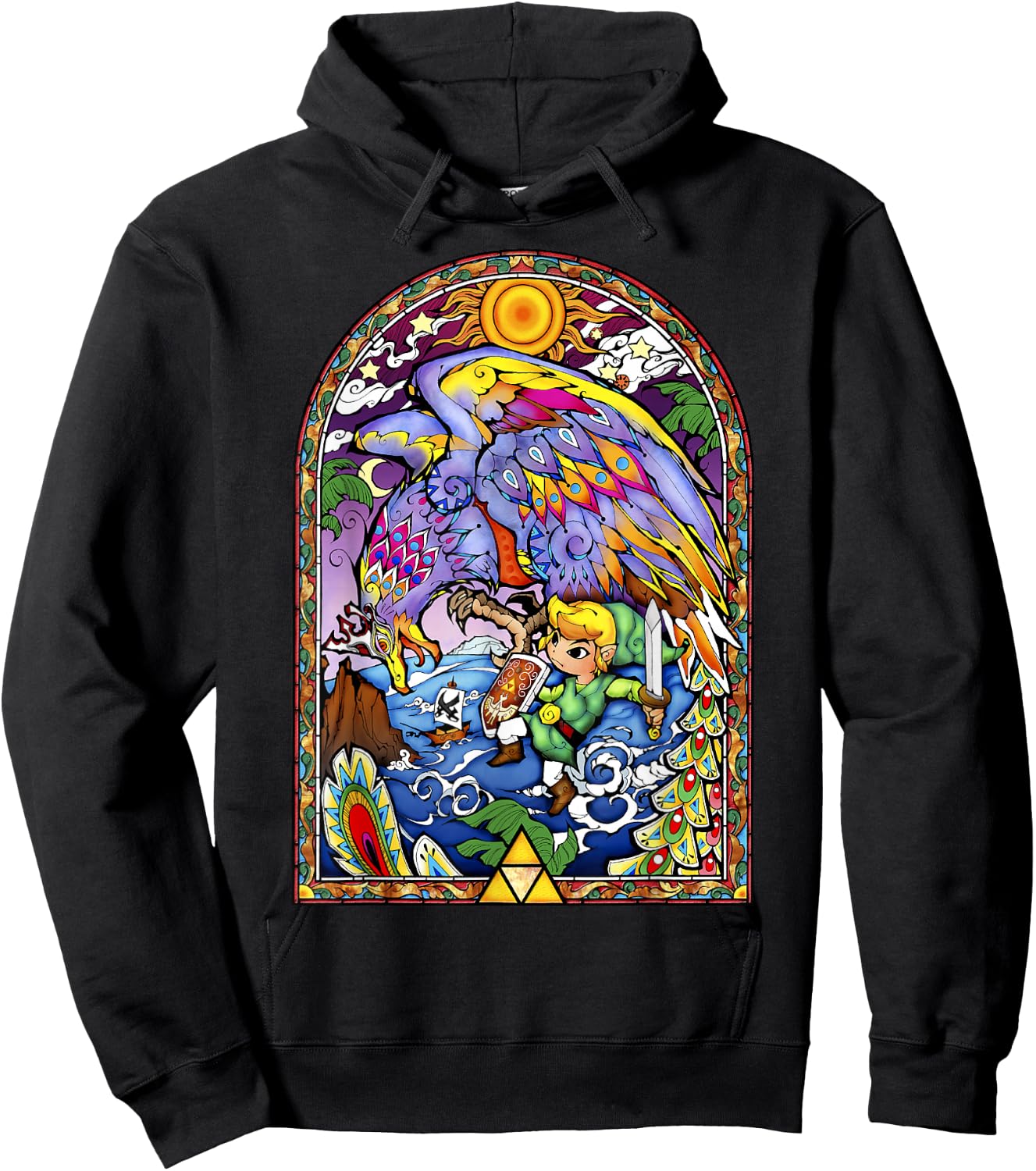 Legend of Zelda Wind Waker Kargaroc Glass Graphic Hoodie - Hoodie | Black