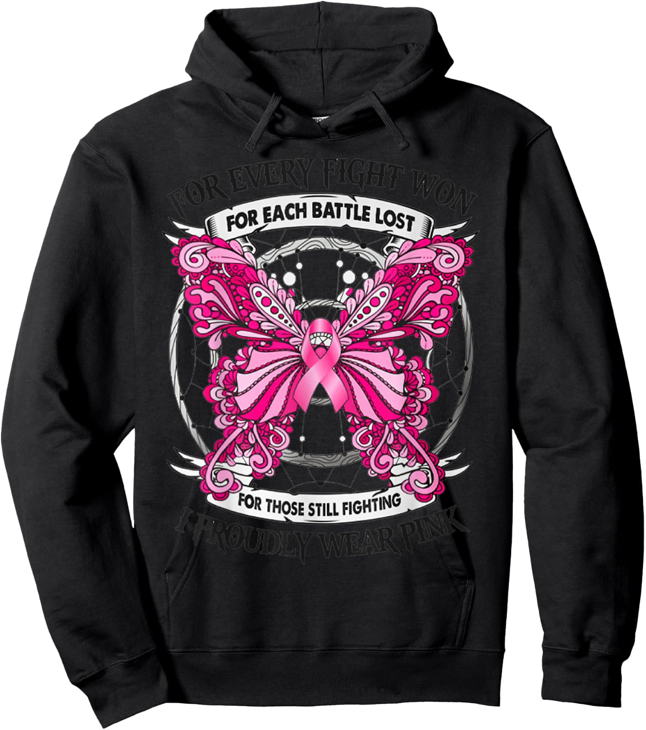 For Every Fight Won for Each Battle Lost Hoodie - Hoodie | Black