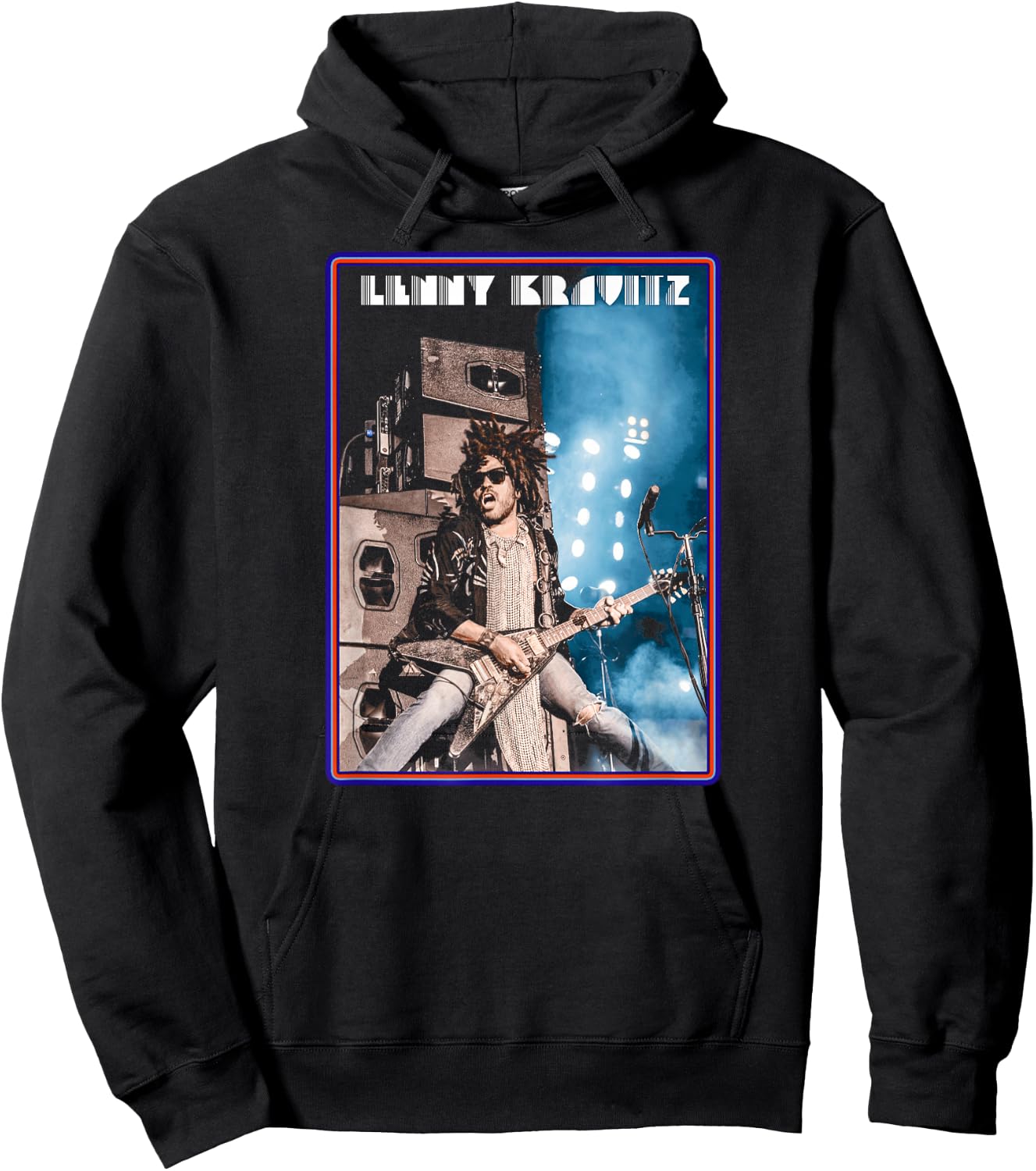 Lenny Kravitz – Live Guitar Poster Hoodie - Hoodie | Black