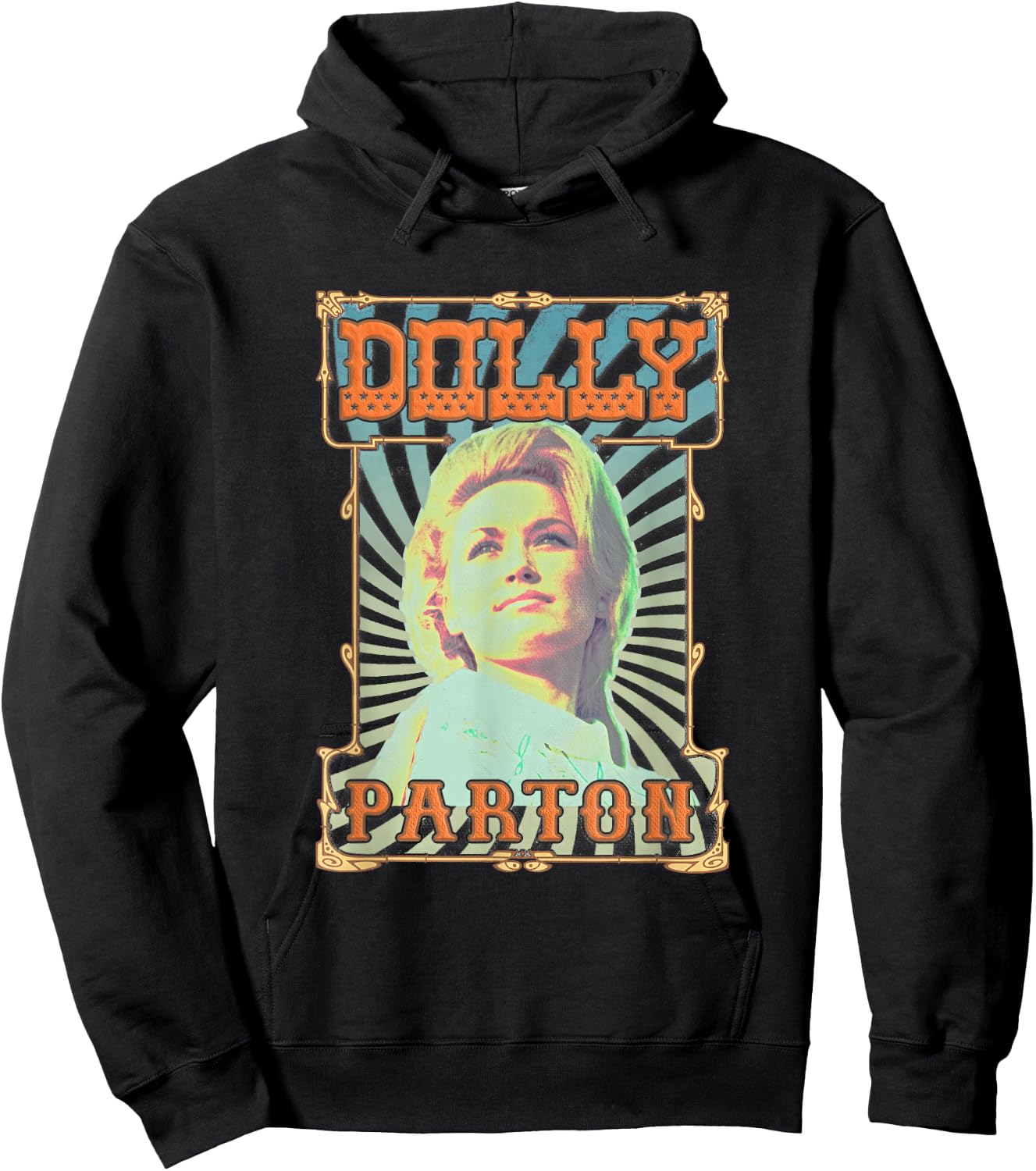 Dolly Parton Vintage Print Hoodie - Hoodie | Black