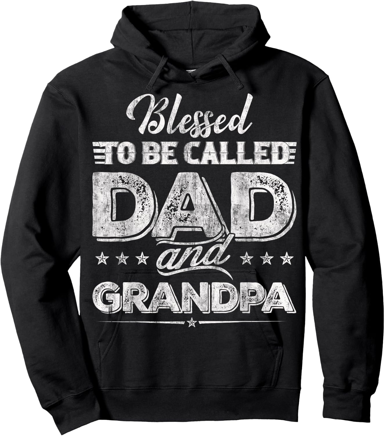 Blessed To be Called Dad And Grandpa Funny Father's Day idea Hoodie - Hoodie | Black