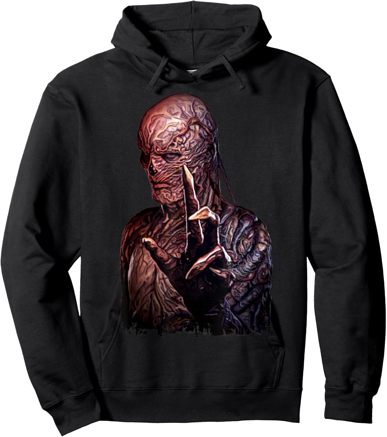 Stranger Things 4 Vecna Hand Reaching Portrait Hoodie - Hoodie | Black