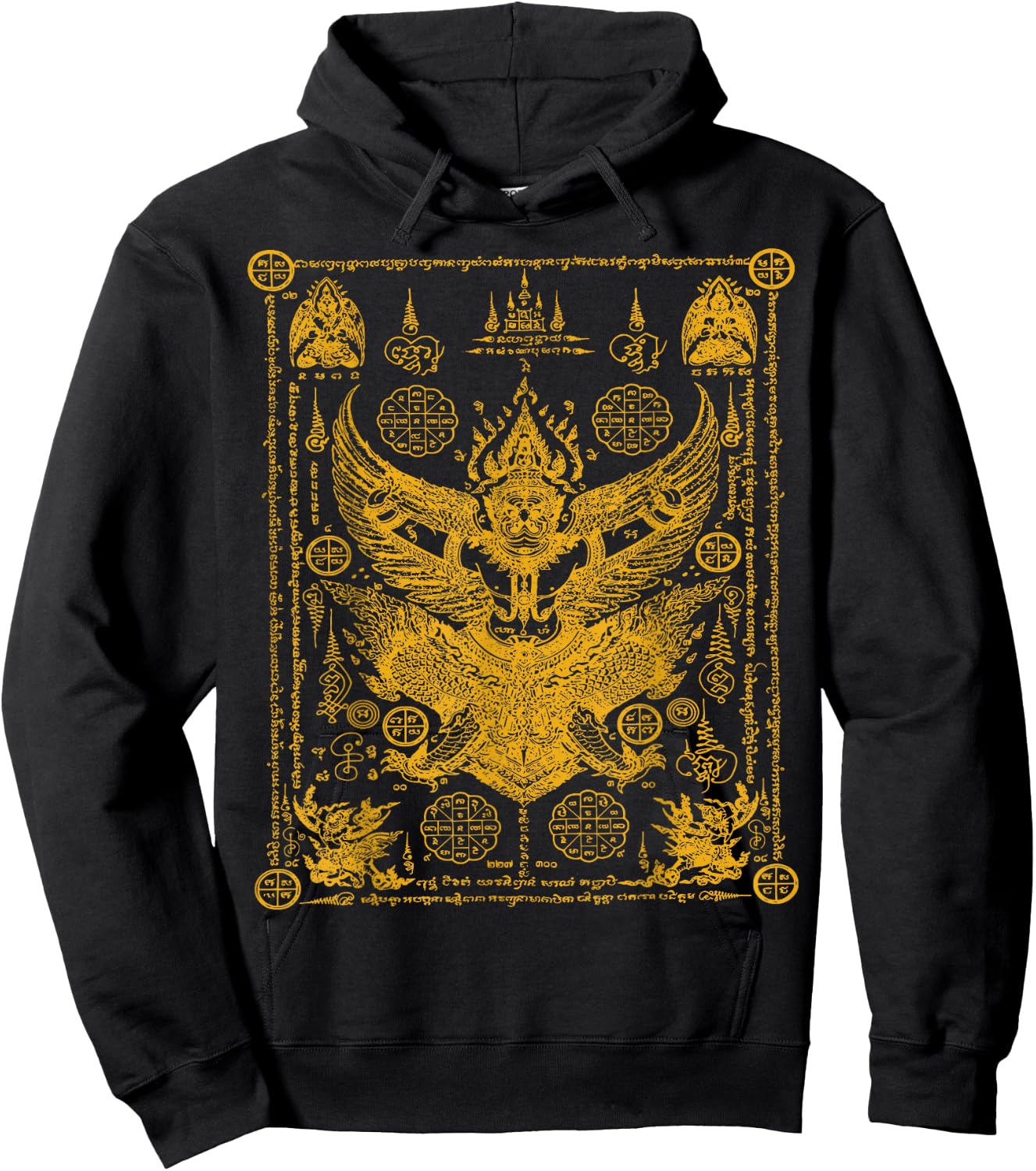 Thailand Sak Yant Tattoo Magical Thai Tattoos Thailand Gift Hoodie - Hoodie | Black