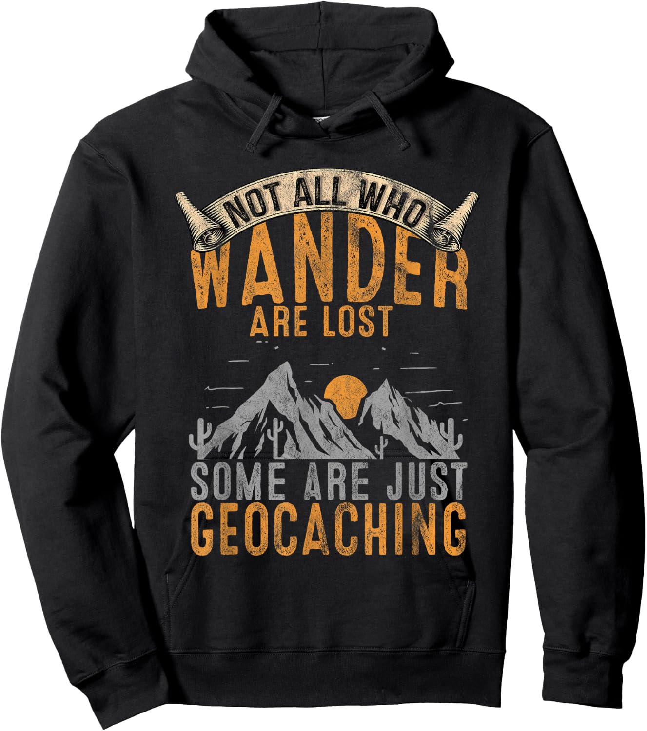 Geocache Gift Treasure Hunt Hoodie - Hoodie | Black