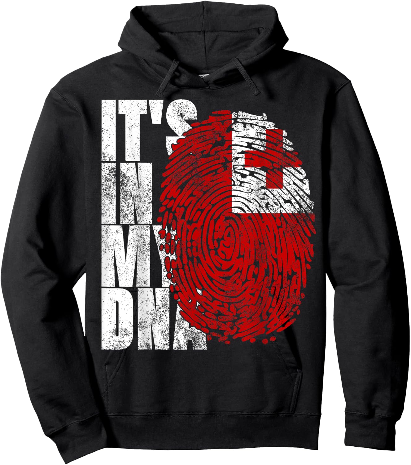 It's In My DNA Tonga Graphic Women Tongan Flag Hoodie - Hoodie | Black
