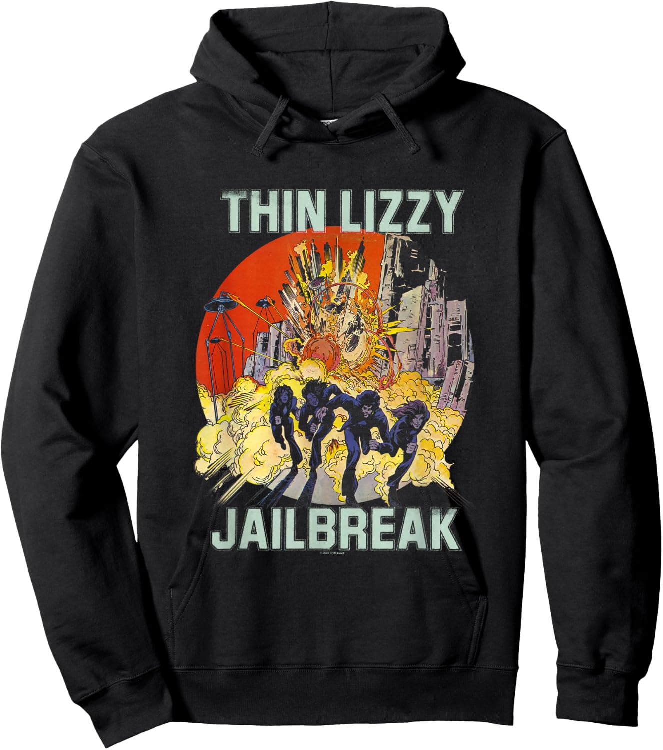 Thin Lizzy - Jailbreak Explosion Black Hoodie - Hoodie | Black