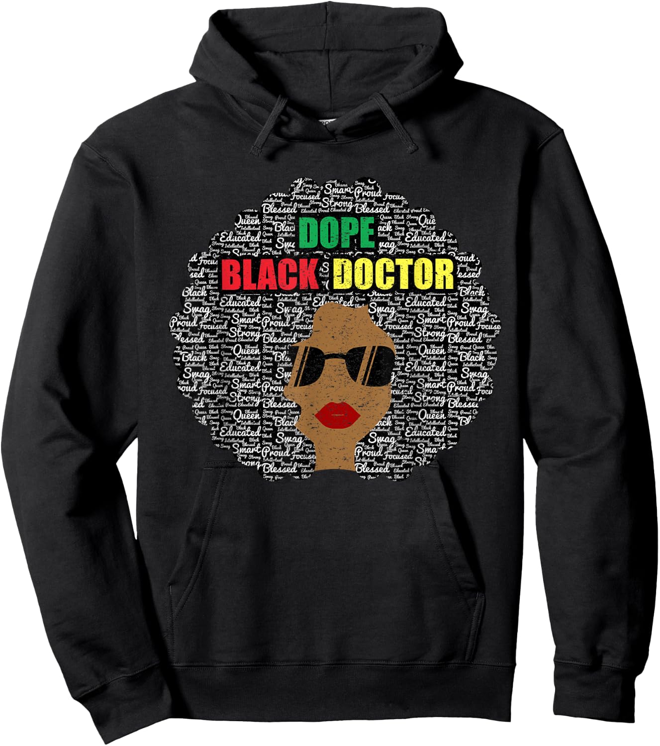 Dope Black Doctor Shirt Women Black History Month Hoodie - Hoodie | Black