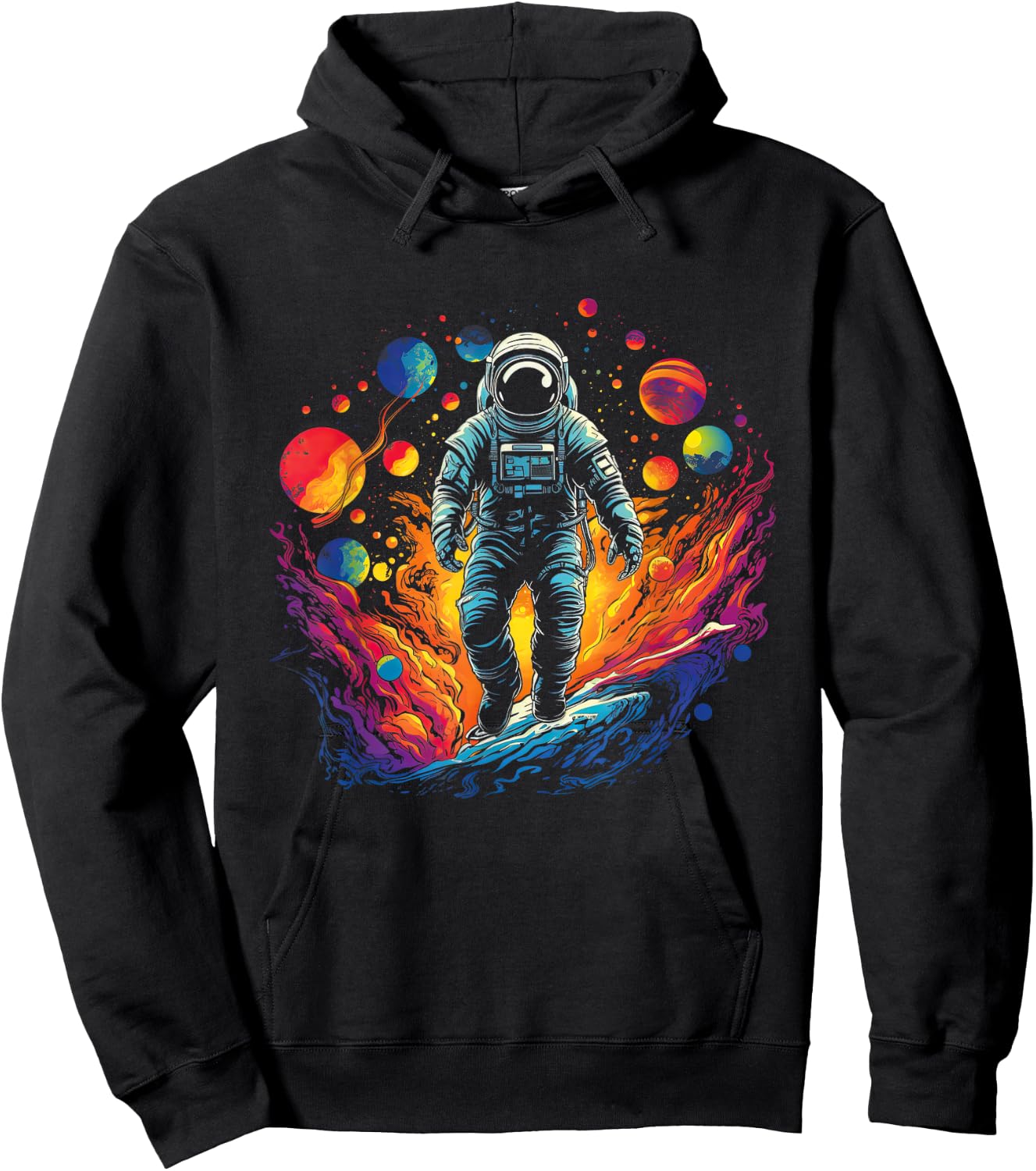 Space Galaxy Geek Astronaut Artwork Science Hoodie - Hoodie | Black