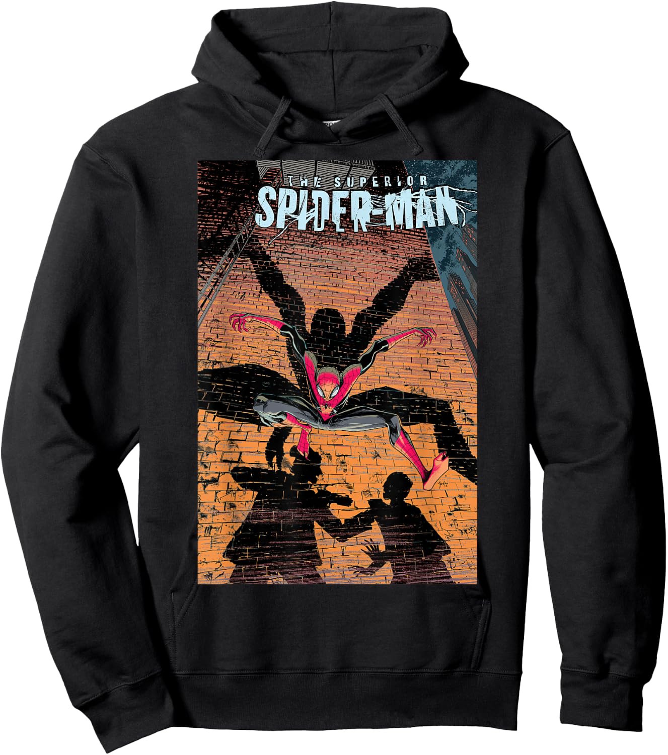 Marvel Superior Spider-Man Feat. Doctor Strange Comic Cover Hoodie - Hoodie | Black