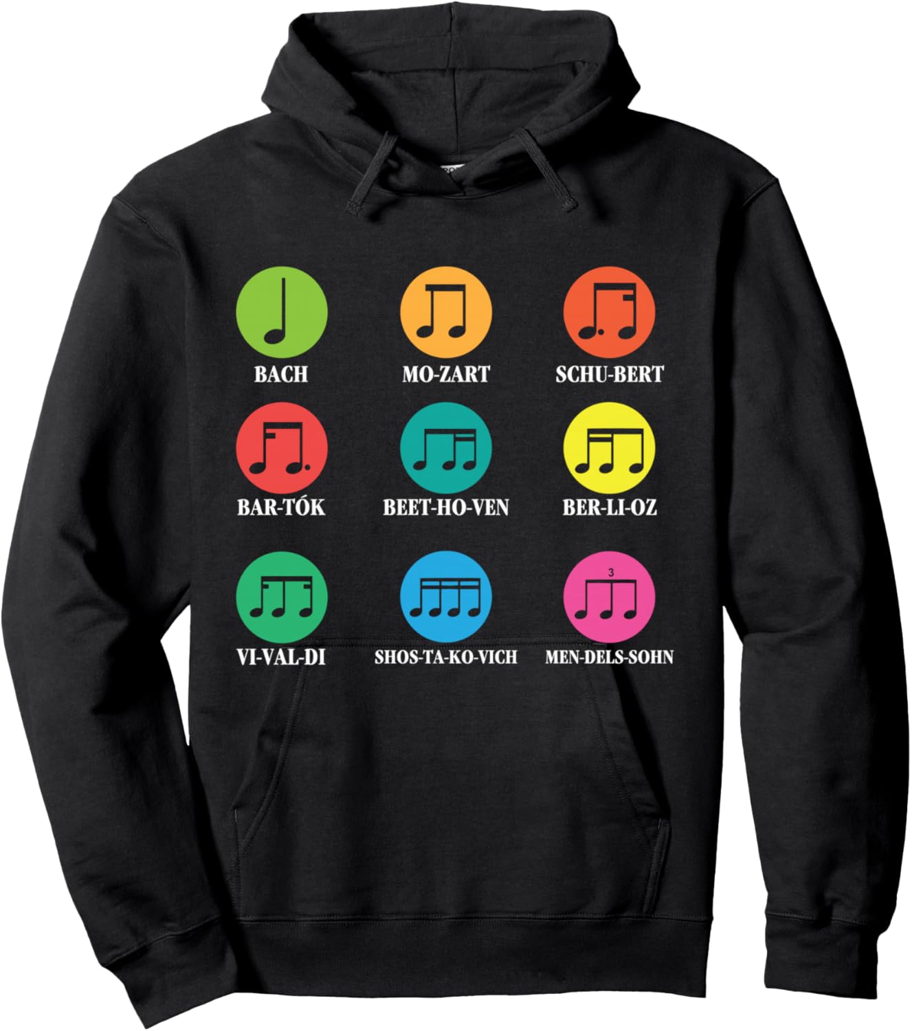 Classical Composers Classical Music Sheet Music Hoodie - Hoodie | Black