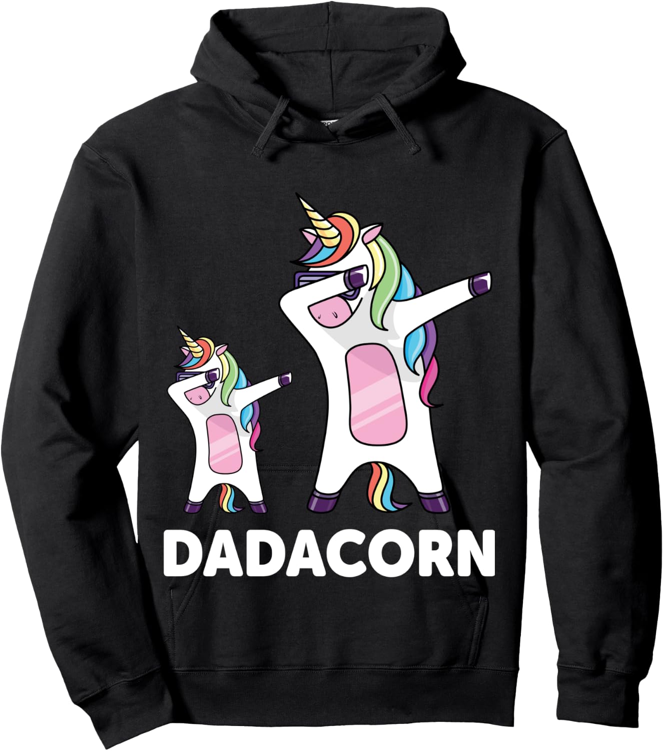 Dadacorn Dabbing Unicorn Hoodie - Hoodie | Black