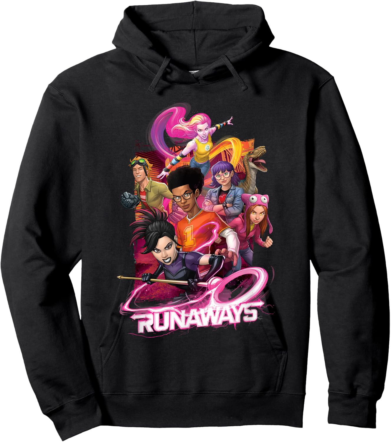 Marvel Meet the Runaways Hoodie - Hoodie | Black