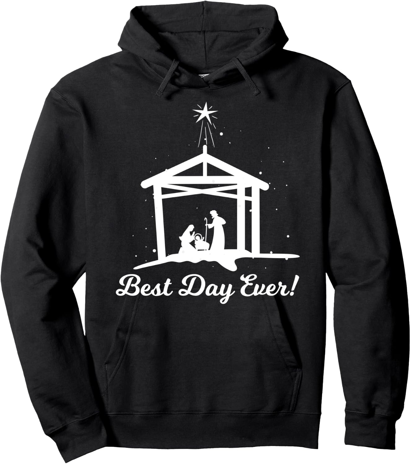 Best Day Ever - Christmas Advent Nativity Scene North Star Hoodie - Hoodie | Black