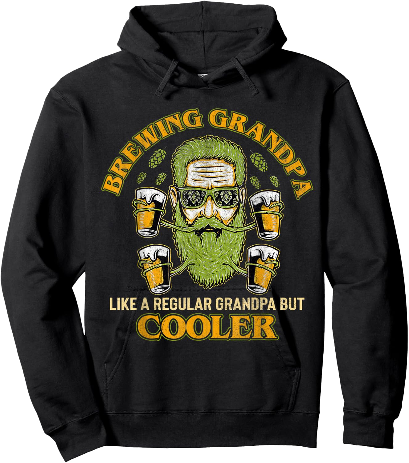 Beer Brewer Craft Beer Homebrew IPA Lover Grandparents Day Hoodie - Hoodie | Black