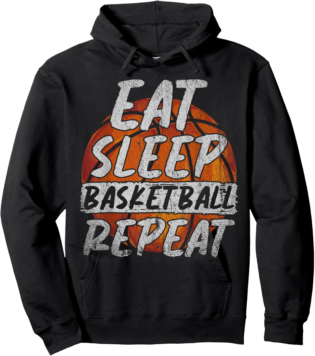 Eat Sleep Basketball Repeat Basketball Player Basketball Hoodie - Hoodie | Black