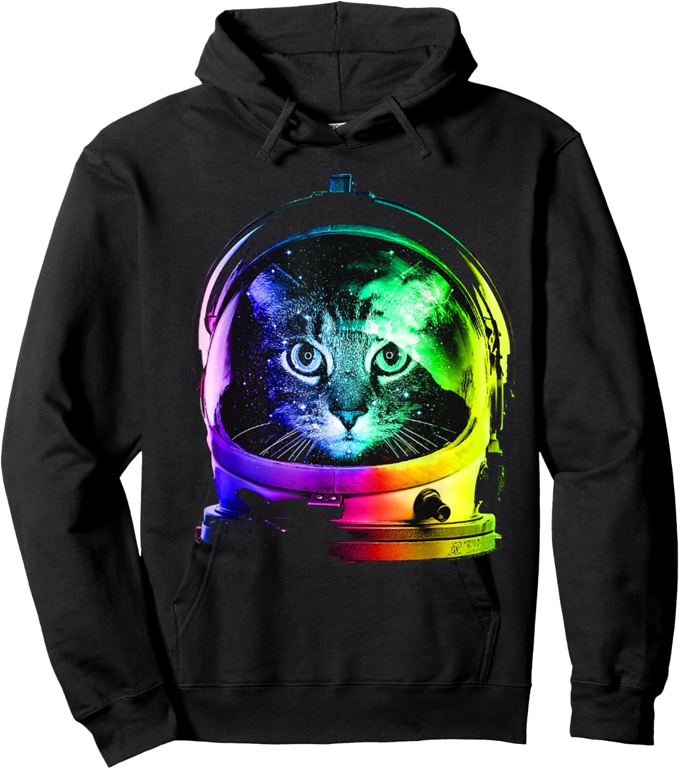Astronaut cat space cat , women, kids Hoodie - Hoodie | Black