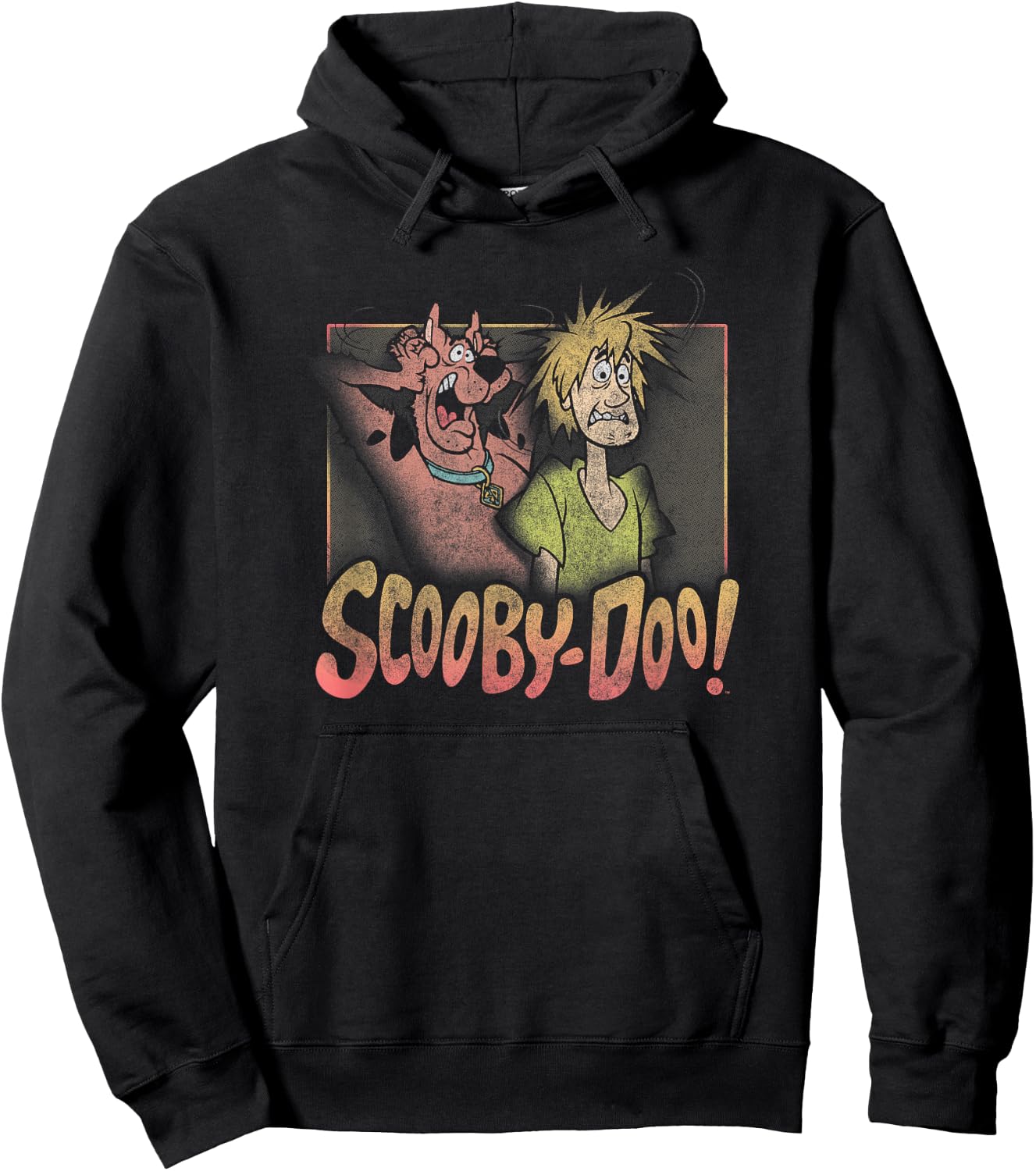 Scooby-Doo Shaggy & Scooby Vintage Fright Poster Hoodie - Hoodie | Black