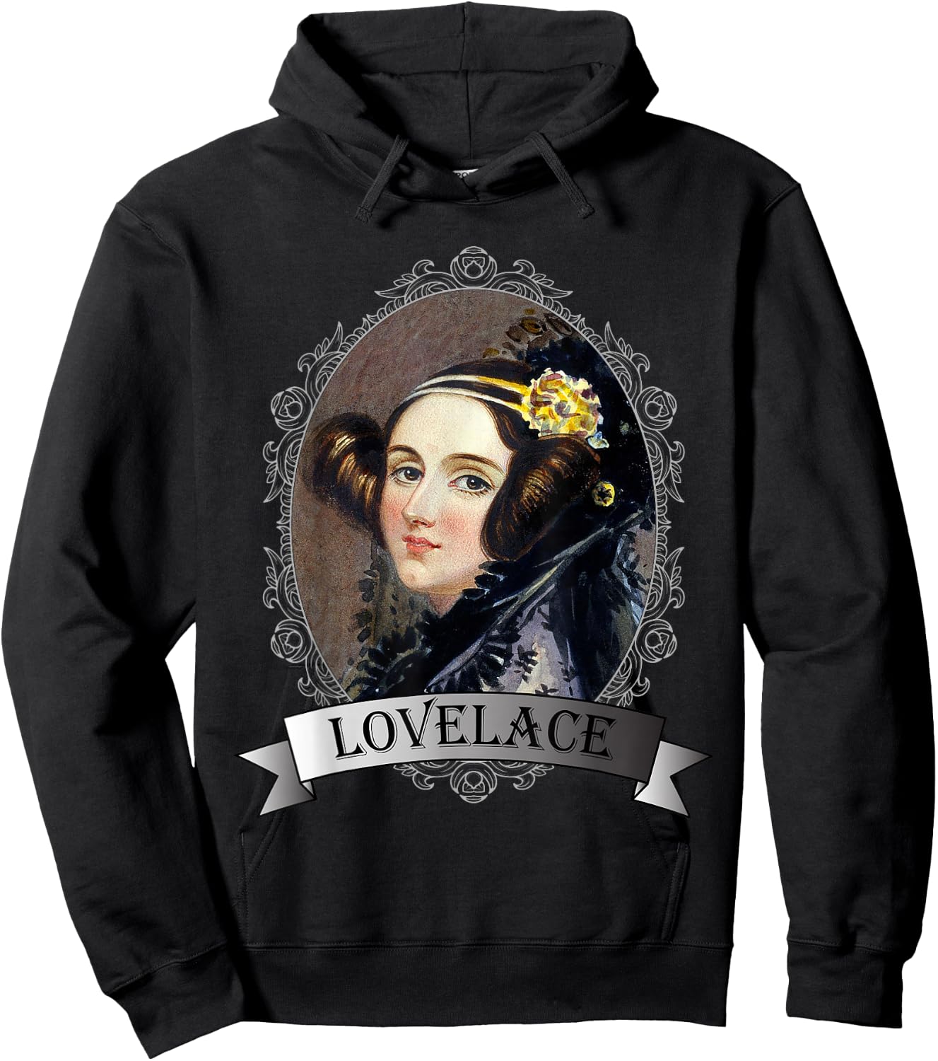 Ada Lovelace Portrait Mathematician Hoodie - Hoodie | Black