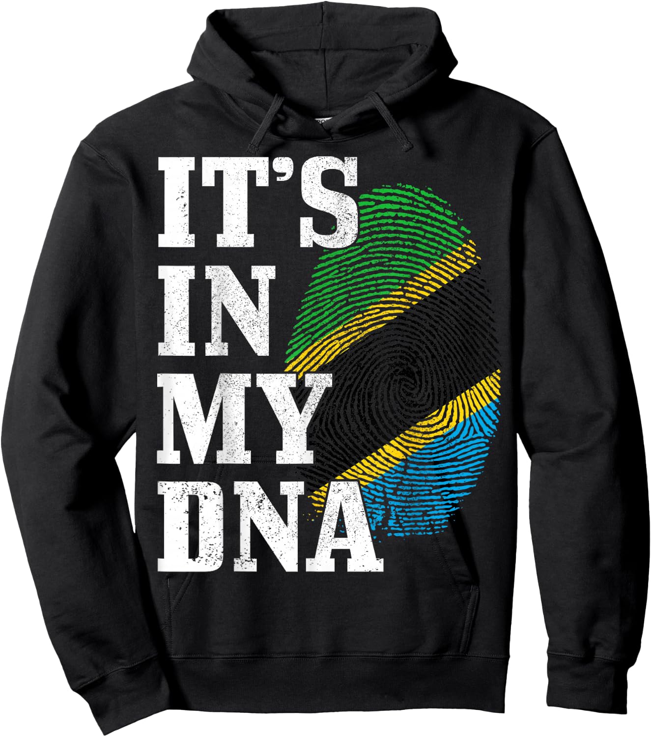 Tanzania It's In My DNA Tanzanian Flag Pride Roots Hoodie - Hoodie | Black