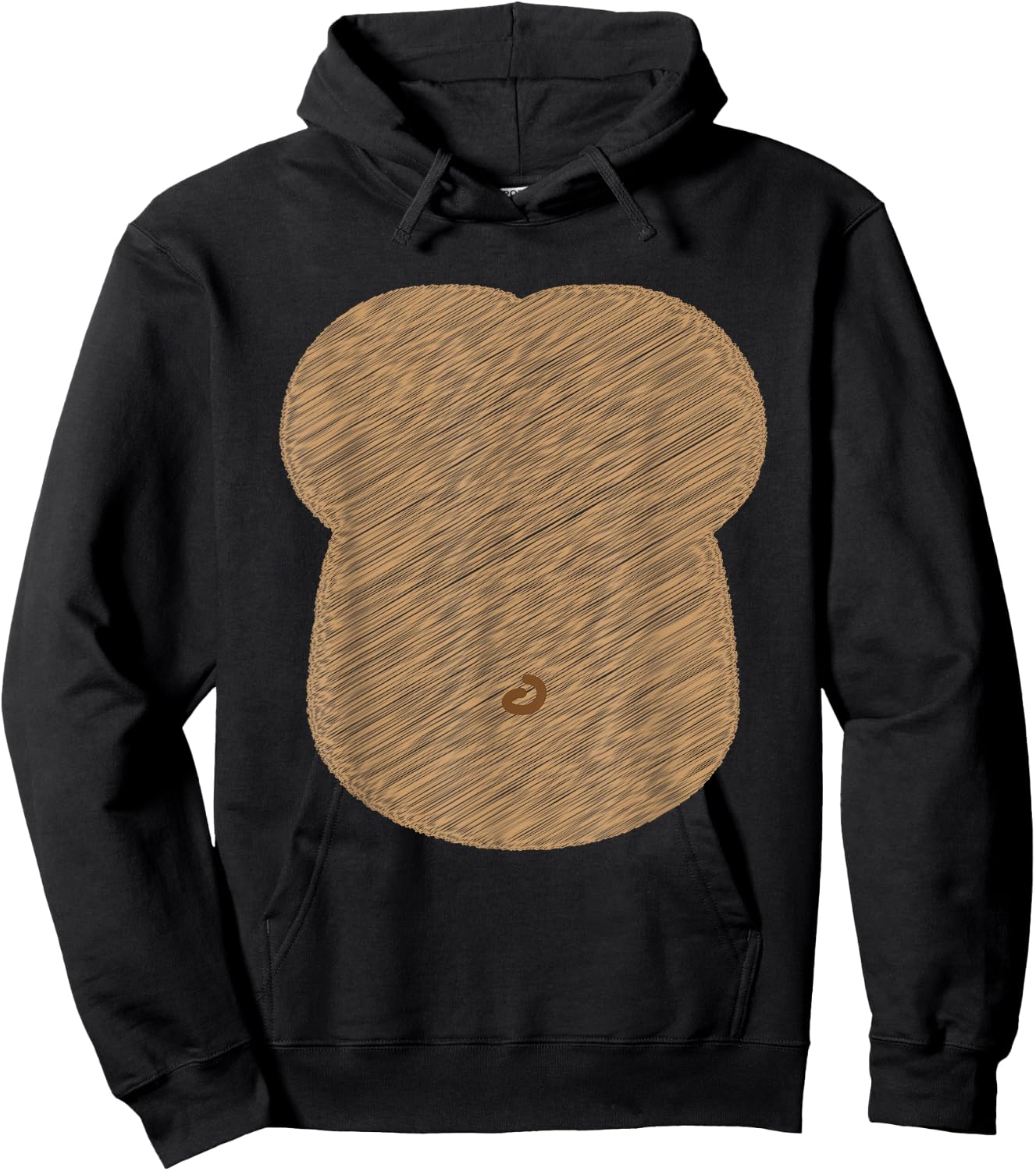 Cute Animal Halloween Gorilla Chest Costume Monkey boy girl Hoodie - Hoodie | Black