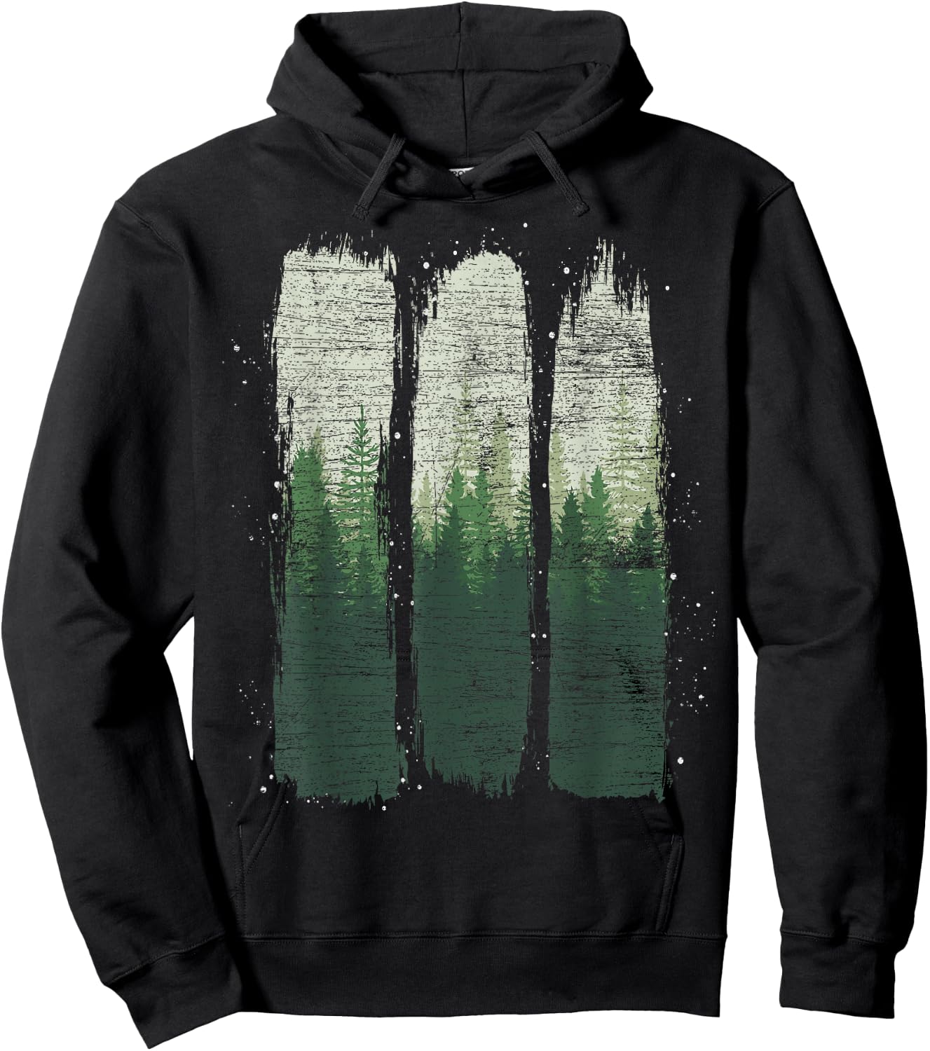 Wild Nature Wildlife Outdoors Trees Landscape Forest Hoodie - Hoodie | Black
