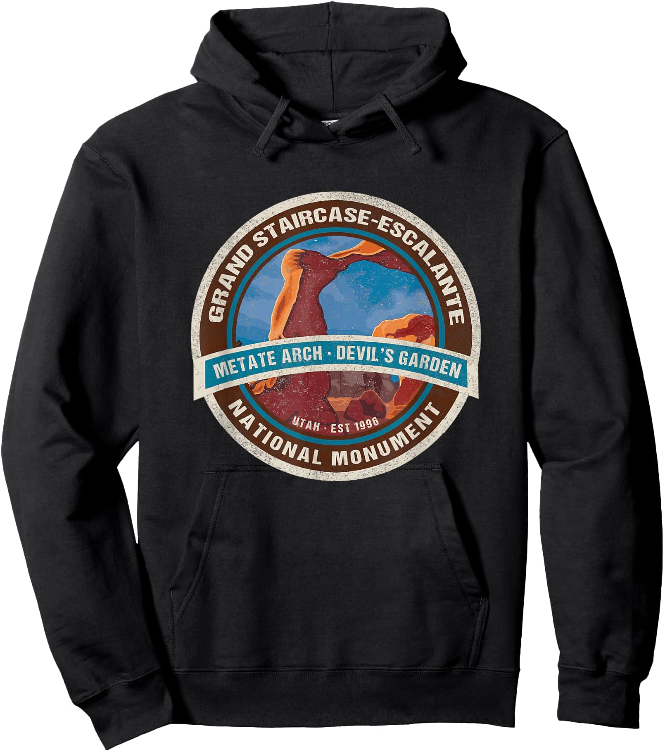 Grand Staircase Escalante National Monument Utah UT Souvenir Hoodie - Hoodie | Black