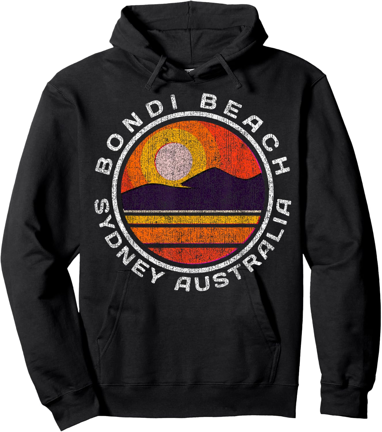 Bondi Beach Retro Shaken Hoodie - Hoodie | Black