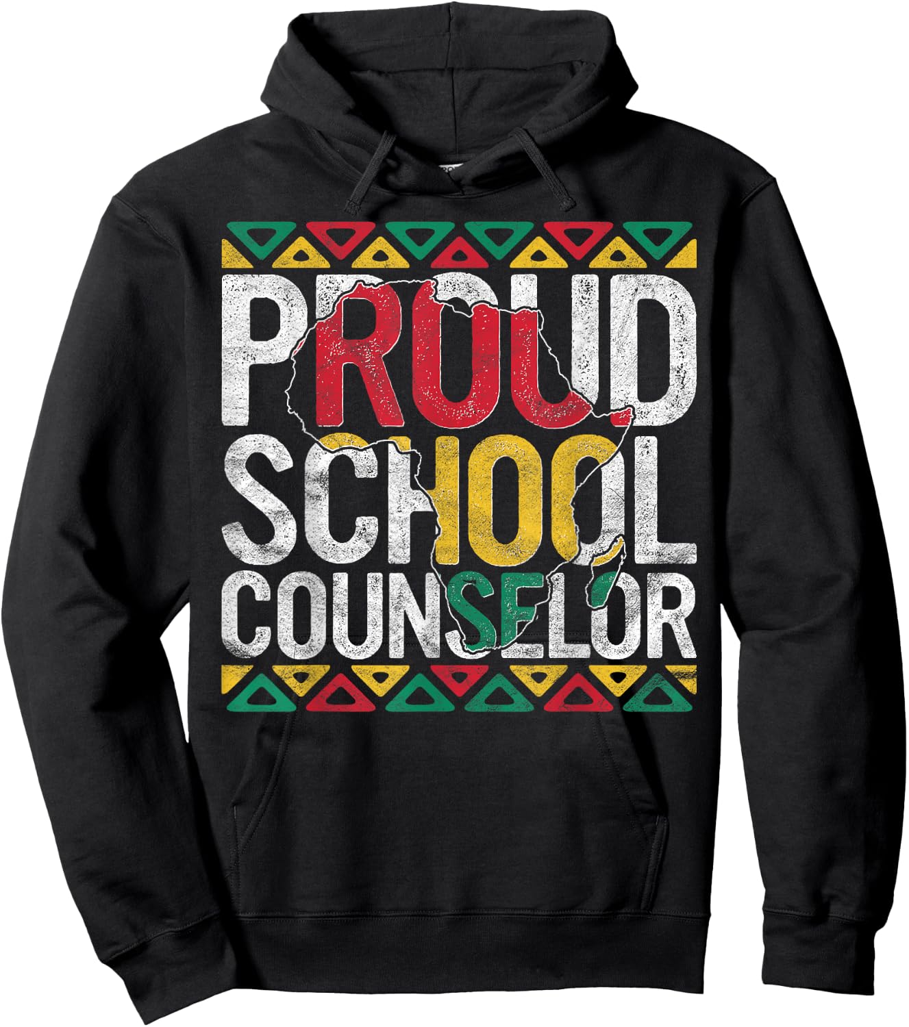 Proud School Counselor Gift Pride Black History Month Pupil Hoodie - Hoodie | Black