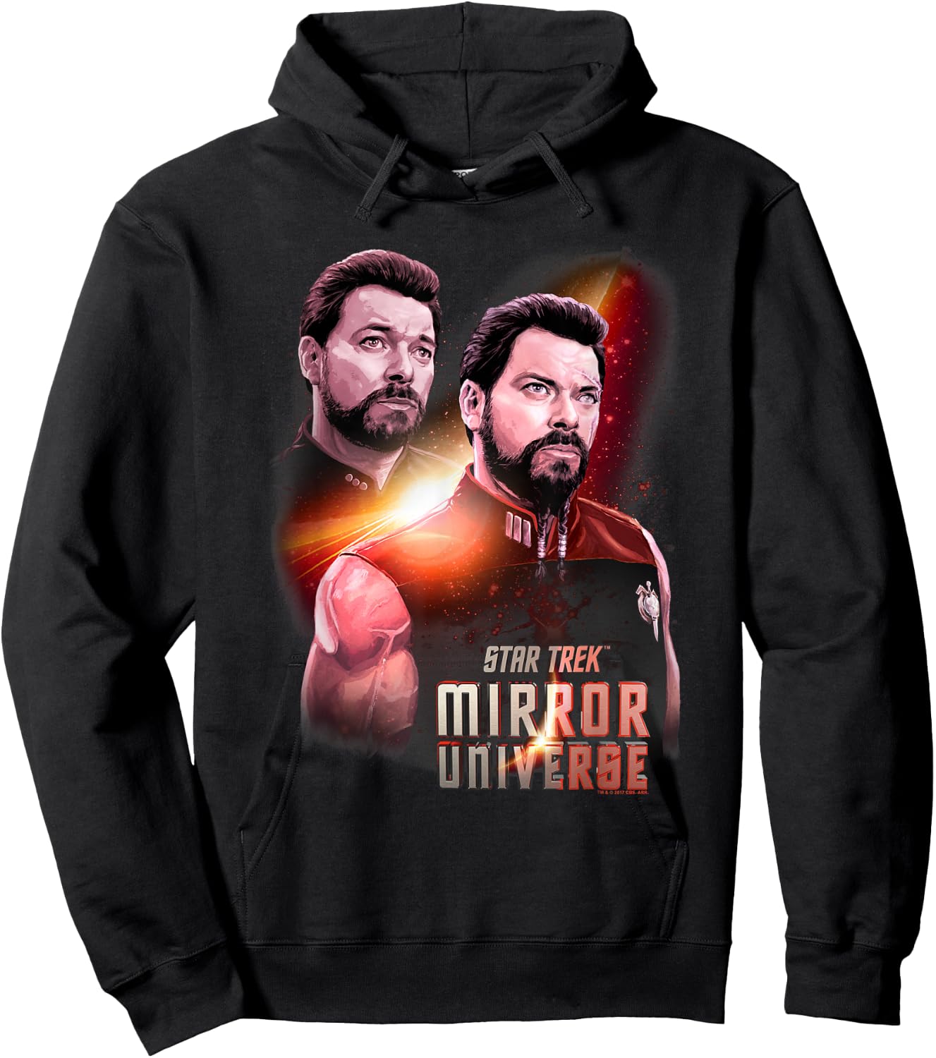 Star Trek Mirror Riker Hoodie - Hoodie | Black