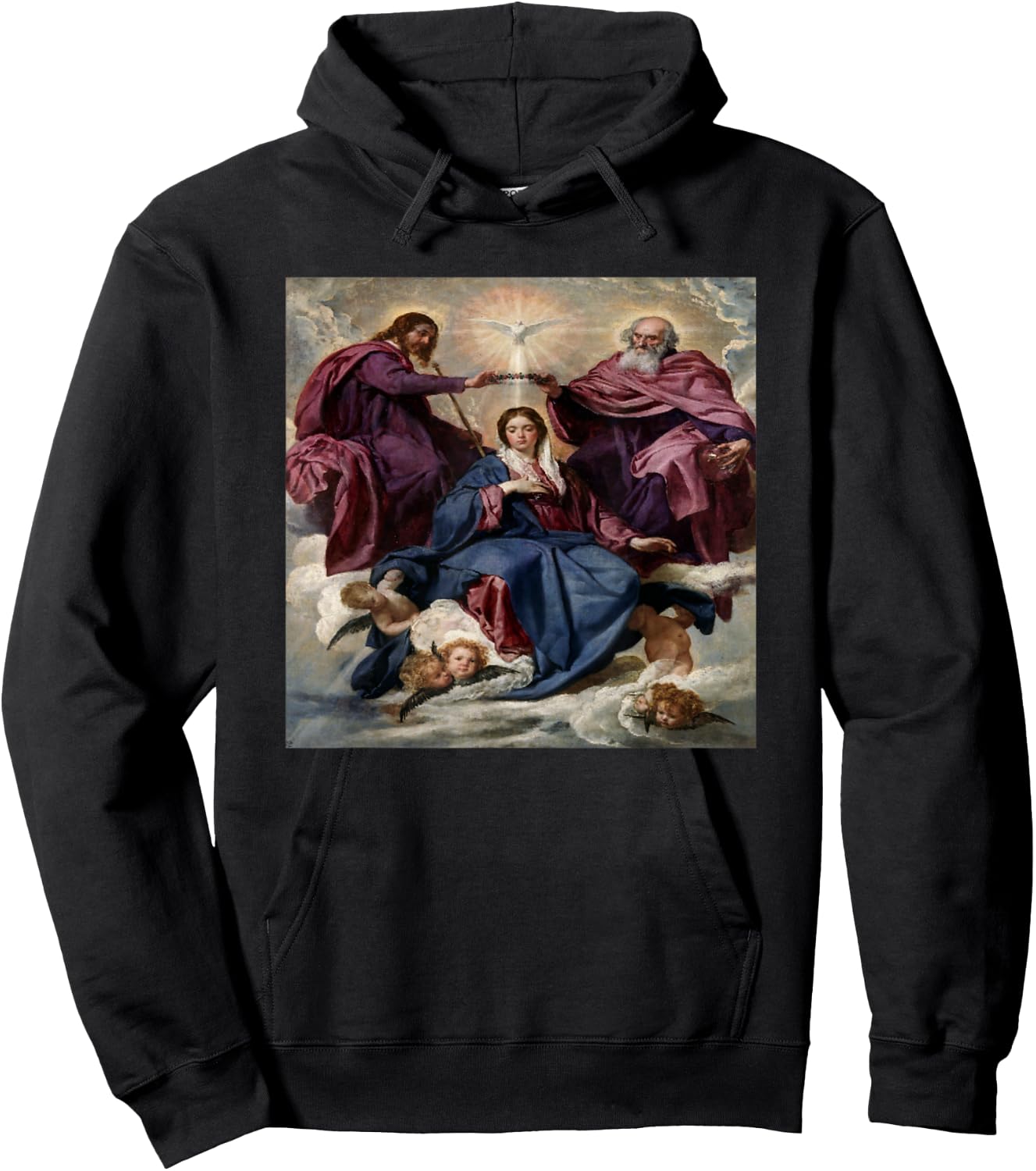 Coronation Of The Virgin Mary Hoodie - Hoodie | Black