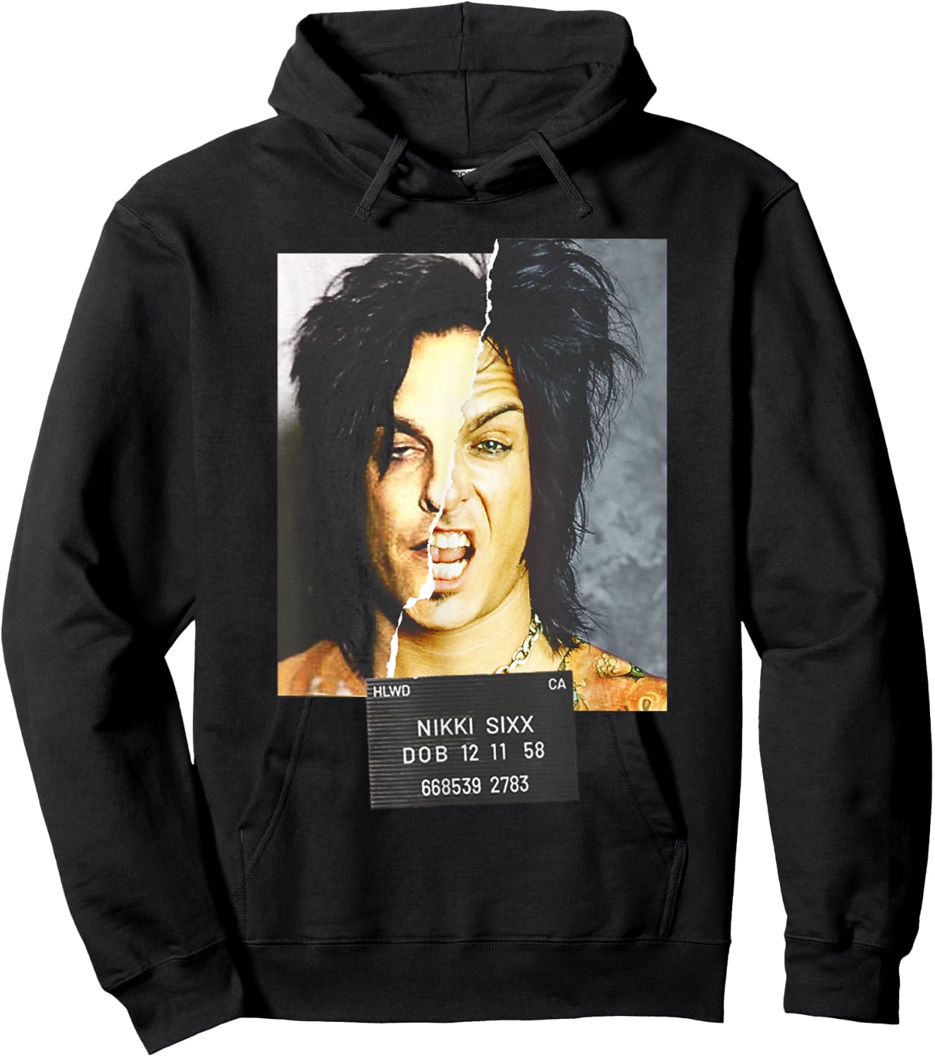 Sixx On Sixx – Mugshot Hoodie - Hoodie | Black