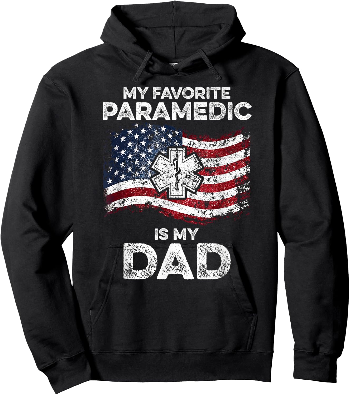My Dad is My Favourite Paramedic Hoodie - Hoodie | Black