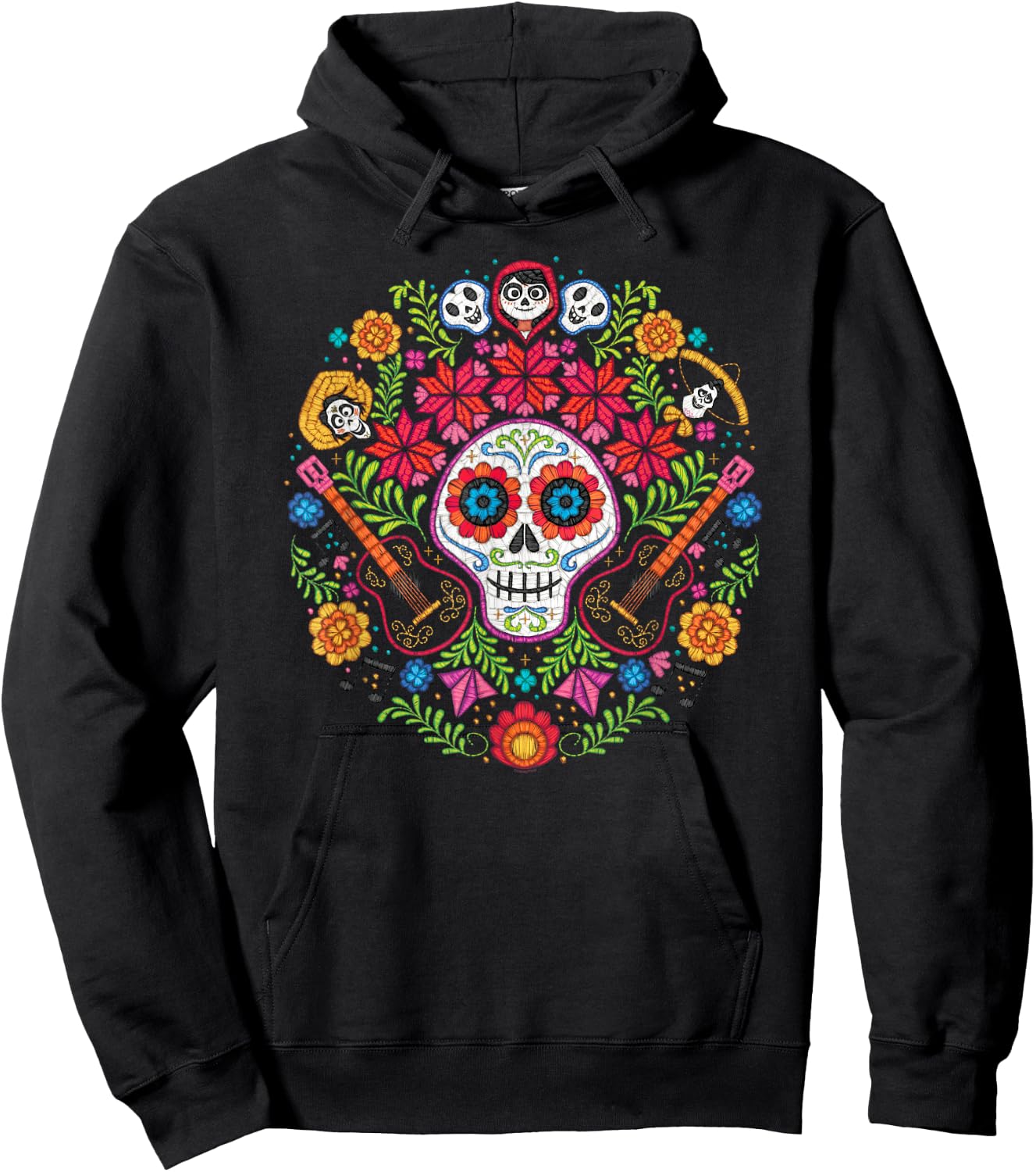 Disney Pixar Coco Land of The Dead Hoodie - Hoodie | Black