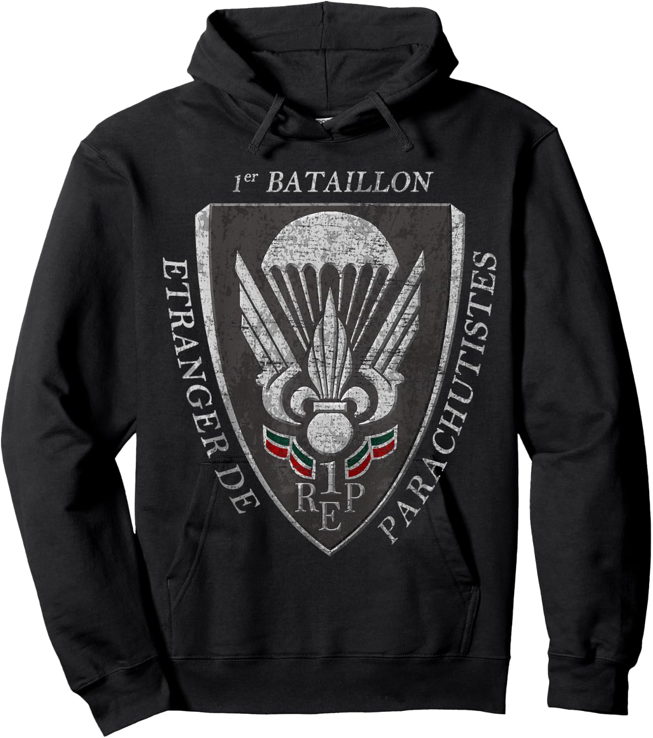 French Paratrooper Legion Etrangere Foreign Parachute Army Hoodie - Hoodie | Black