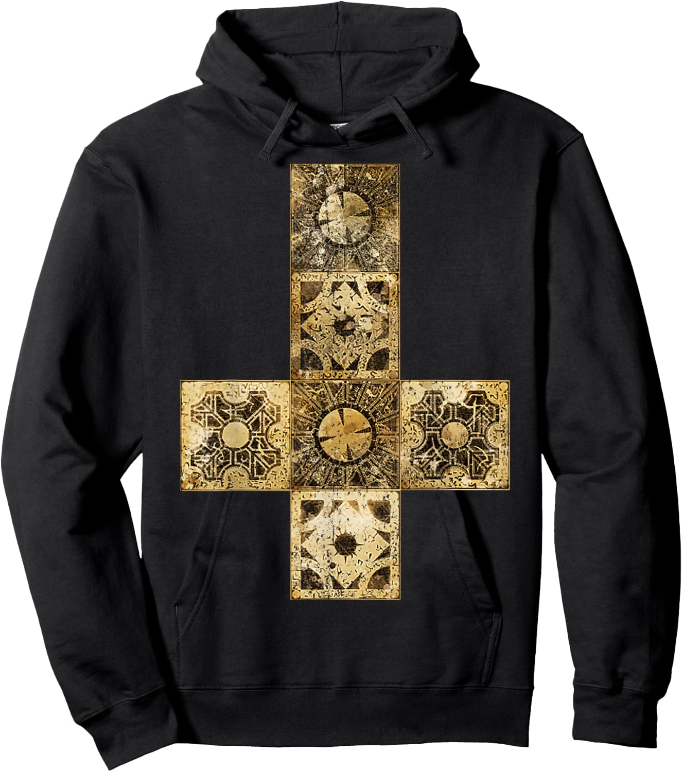 Vintage Cenobite Lament Configuration Puzzle Box V2 Hoodie - Hoodie | Black