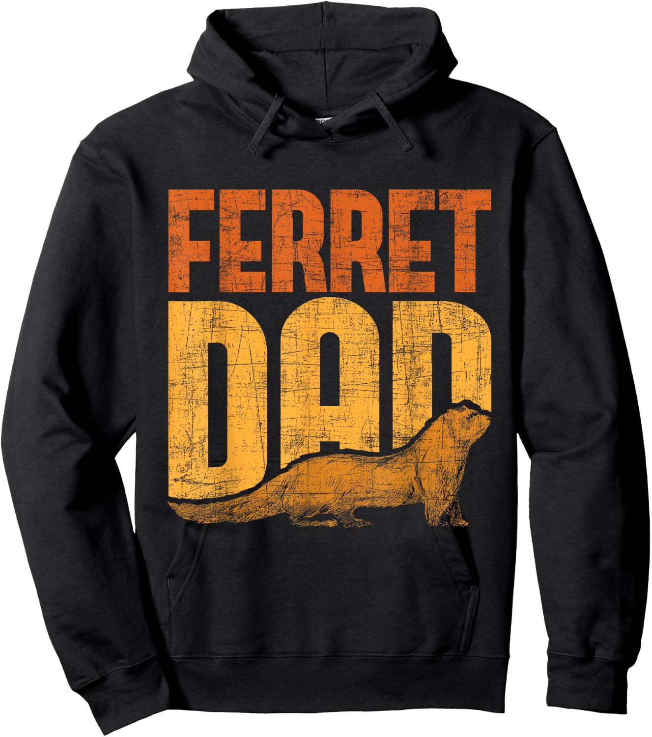 Ferret Dad - Zoo Animal Lover Ferret Lover Hoodie - Hoodie | Black