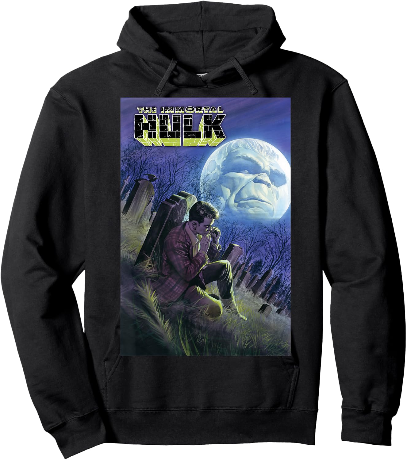 Marvel Immortal Hulk Death Of Rick Jones Comic Book Cover Hoodie - Hoodie | Black
