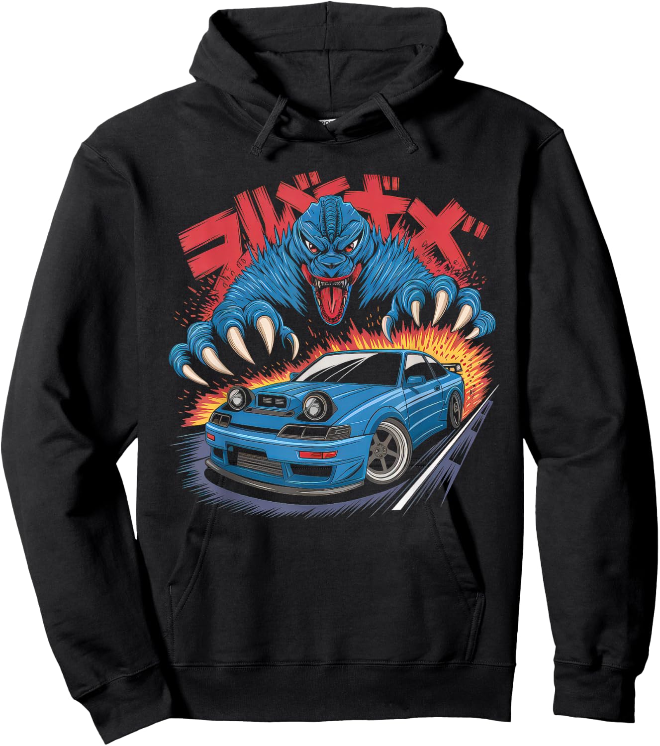 Japanese Car Men JDM Japan Street Racing Streetwear Hoodie - Hoodie | Black